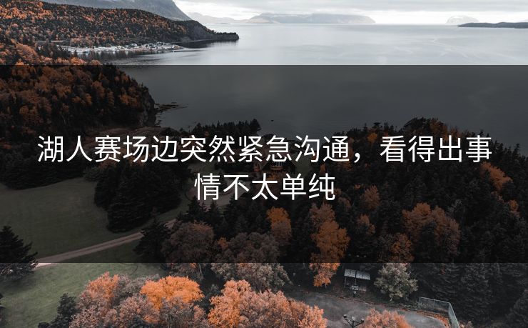 湖人赛场边突然紧急沟通，看得出事情不太单纯